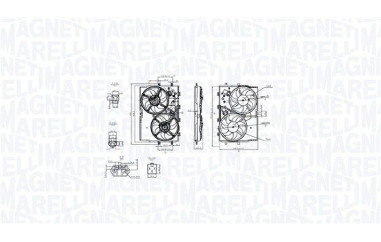 Cooling fan MTC853AX Magneti Marelli