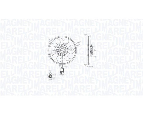 Cooling fan MTC861AX Magneti Marelli