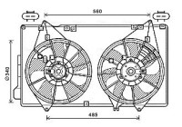 Cooling fan MZ7553 Ava Quality Cooling