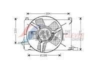 Cooling fan OL7502 Ava Quality Cooling
