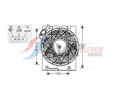 Cooling fan OL7508 Ava Quality Cooling
