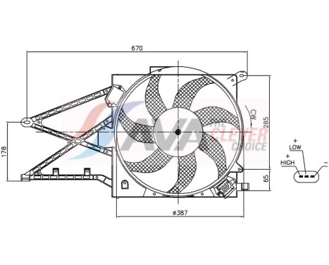 Cooling fan OL7509 Ava Quality Cooling, Image 2