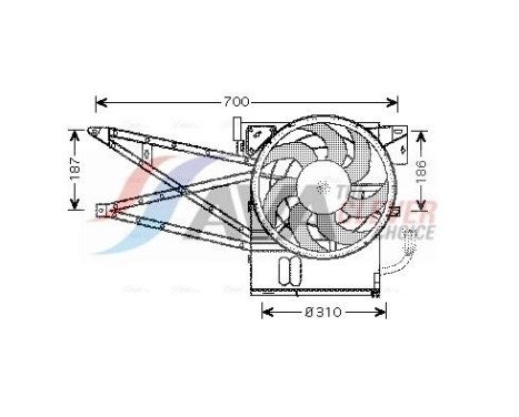 Cooling fan OL7515 Ava Quality Cooling