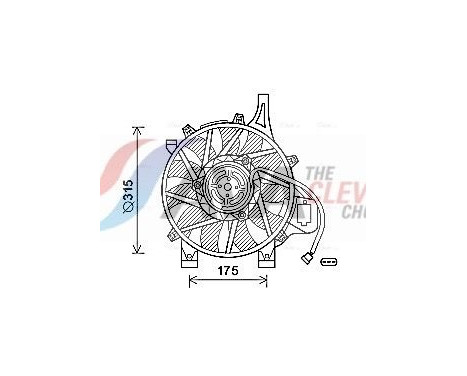 Cooling fan OL7536 Ava Quality Cooling