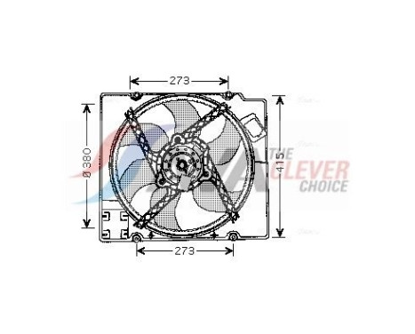 Cooling fan RT7525 Ava Quality Cooling