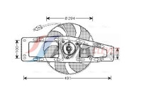 Cooling fan RT7535 Ava Quality Cooling