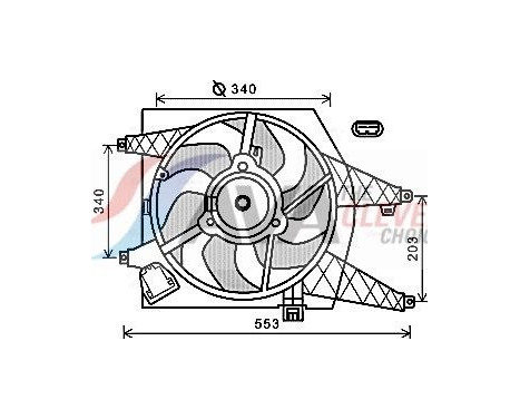 Cooling fan RT7548 Ava Quality Cooling