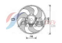 Cooling fan RT7567 Ava Quality Cooling
