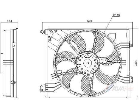 Cooling fan RT7689 Ava Quality Cooling