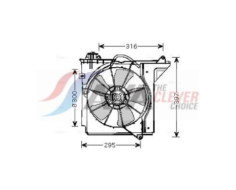 Cooling fan TO7538 Ava Quality Cooling