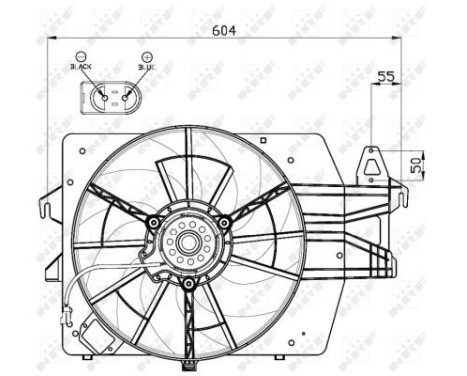 Cooling fan wheel 47544 NRF, Image 3