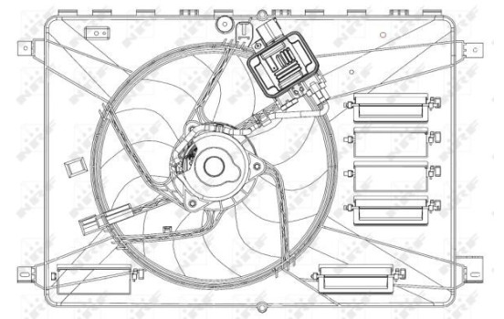 Cooling fan wheel 47627 NRF