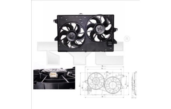 Cooling Fan Wheel 810-0002 TYC
