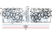 Cooling fan wheel 850004 Nissens