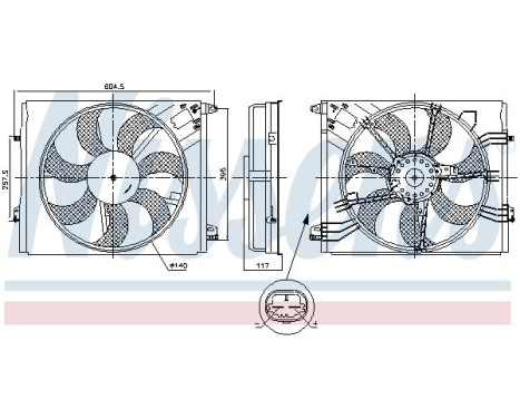 Cooling Fan Wheel 850050 Nissens
