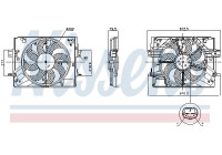 Cooling fan wheel 850063 Nissens
