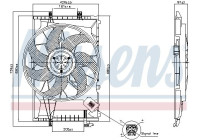 Cooling fan wheel 850078 Nissens