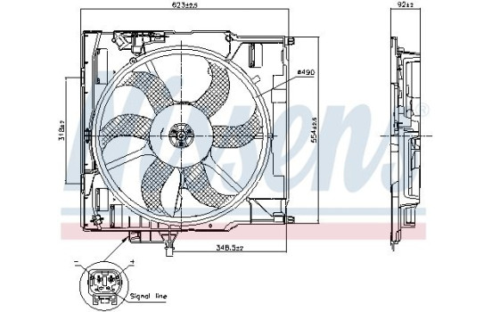 Cooling fan wheel 850079 Nissens, Image 5