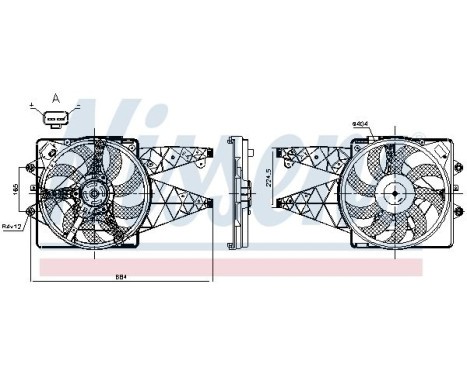 Cooling fan wheel 850114 Nissens, Image 7