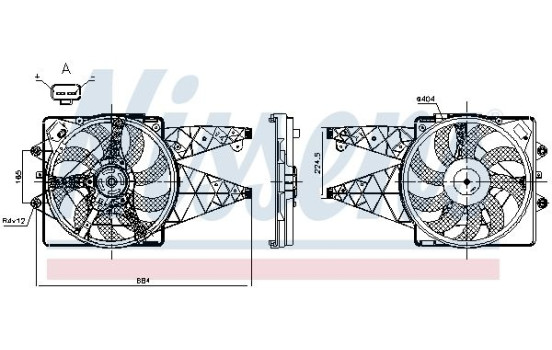 Cooling fan wheel 850114 Nissens, Image 7