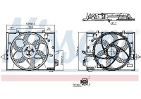 Cooling fan wheel 850126 Nissens