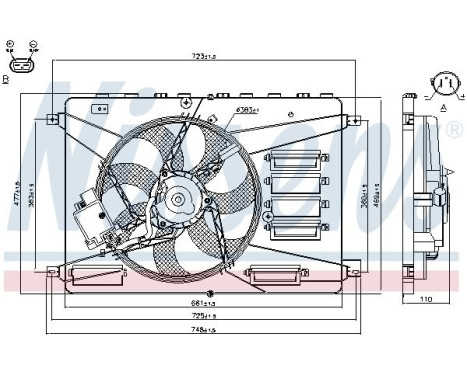 Cooling fan wheel 85640 Nissens, Image 7