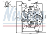 Cooling fan wheel 85741 Nissens