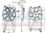 Cooling fan wheel 85772 Nissens