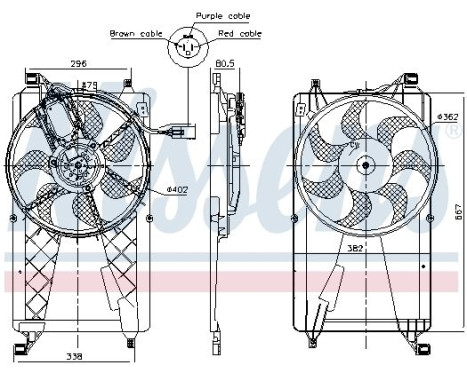 Cooling fan wheel 85772 Nissens