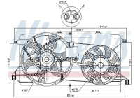 Cooling fan wheel 85826 Nissens