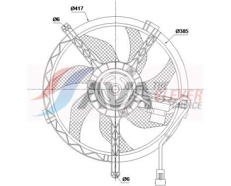 Cooling fan wheel BW7663 Ava Quality Cooling