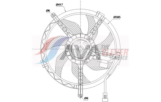 Cooling fan wheel BW7663 Ava Quality Cooling