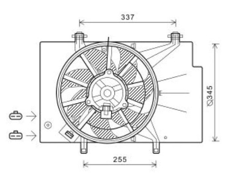 Cooling fan wheel DIEDERICHS Climate DCL1110