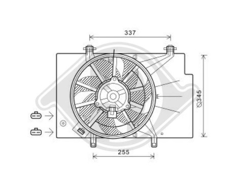 Cooling fan wheel DIEDERICHS Climate DCL1110, Image 2