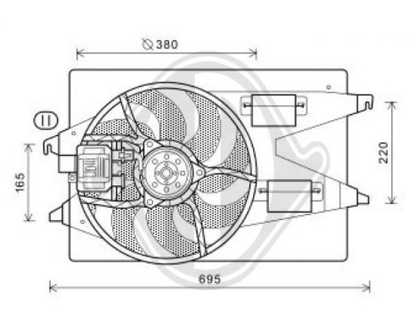 Cooling fan wheel DIEDERICHS Climate DCL1113, Image 2