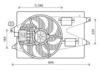 Cooling fan wheel DIEDERICHS Climate DCL1113