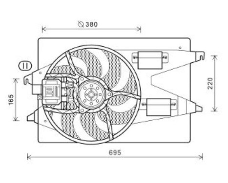 Cooling fan wheel DIEDERICHS Climate DCL1113