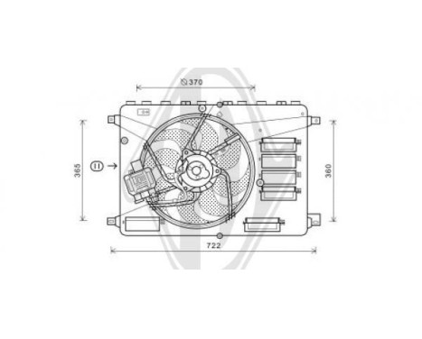 Cooling fan wheel DIEDERICHS Climate DCL1125, Image 2