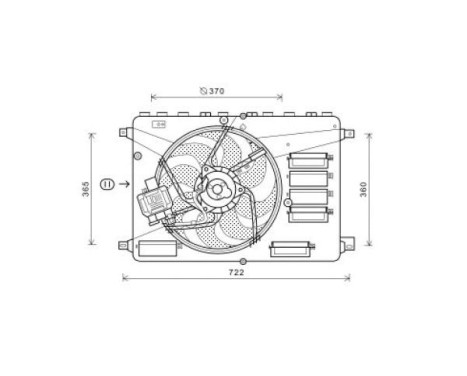 Cooling fan wheel DIEDERICHS Climate DCL1125