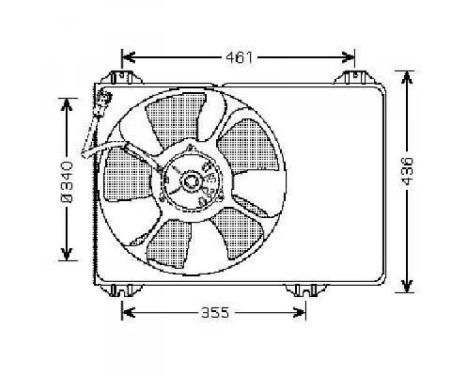 Cooling fan wheel DIEDERICHS Climate DCL1195