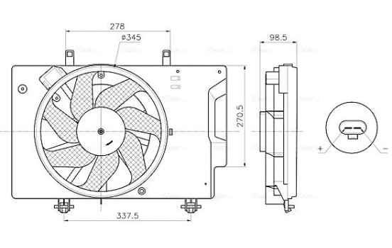 Cooling Fan Wheel FD7709 Ava Quality Cooling