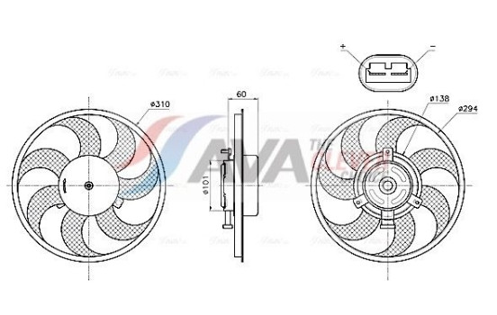 Cooling Fan Wheel MS7782 Ava Quality Cooling