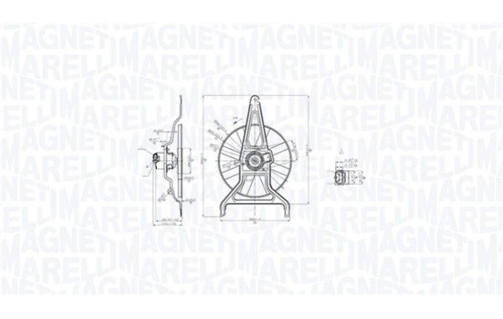 Cooling fan wheel MTC867AX Magneti Marelli
