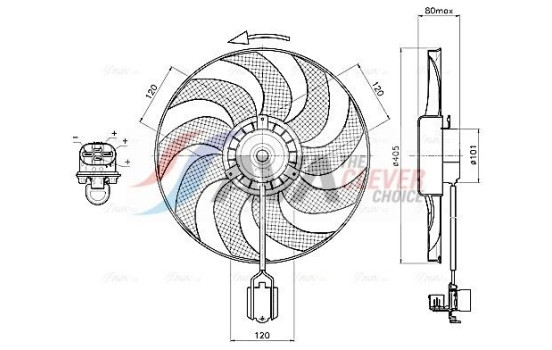 Cooling Fan Wheel OL7751 Ava Quality Cooling