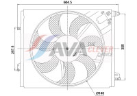 Cooling fan wheel RT7699 Ava Quality Cooling