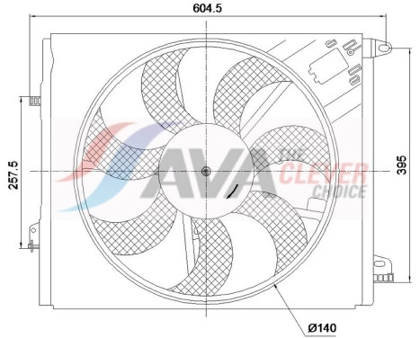 Cooling fan wheel RT7699 Ava Quality Cooling