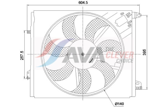 Cooling fan wheel RT7699 Ava Quality Cooling