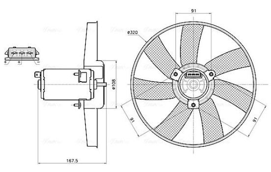 Cooling Fan Wheel