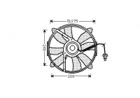 Fan, A/C condenser 3030753 International Radiators