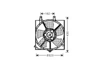 Fan, A/C condenser 3348751 International Radiators